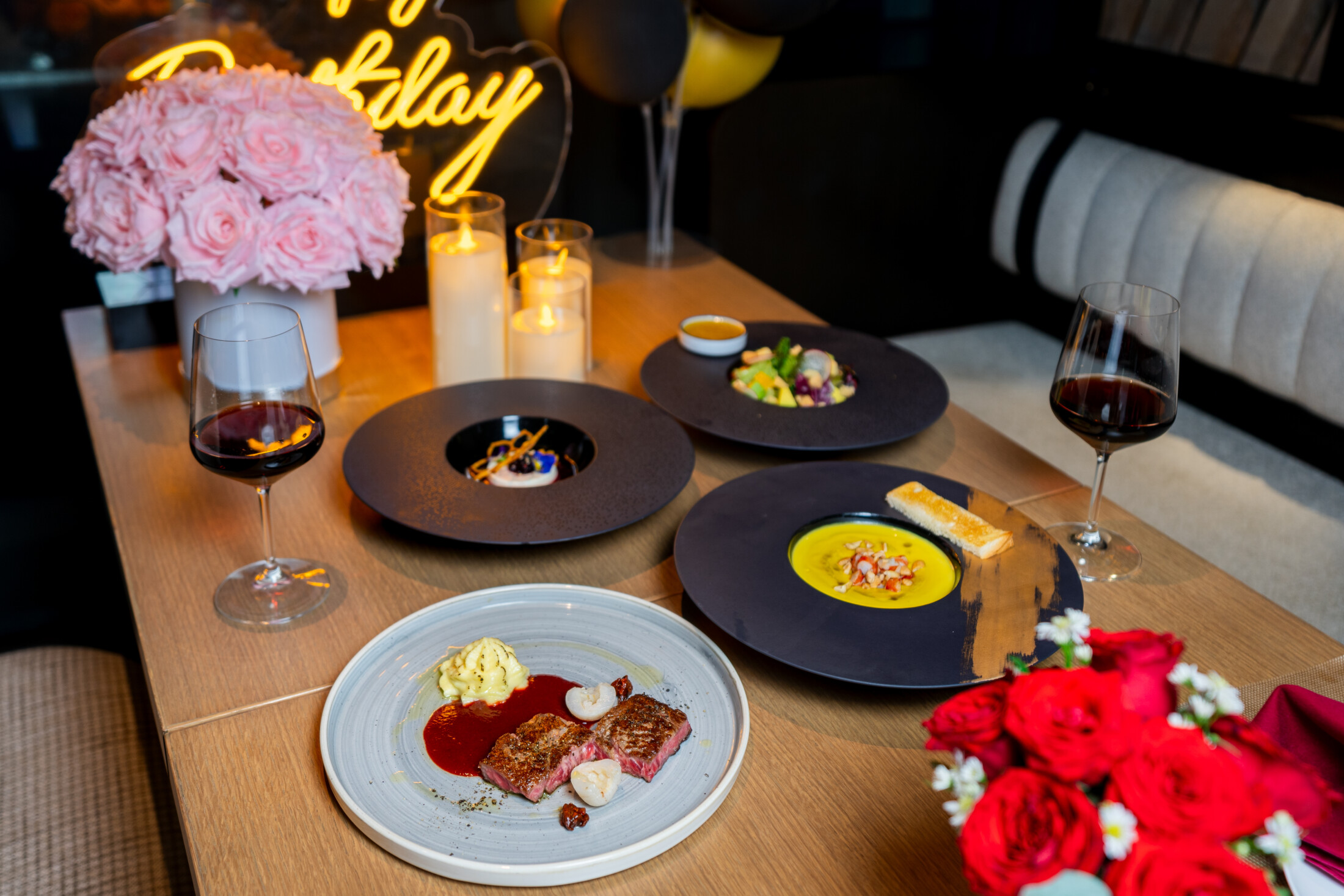 Set menu Hydelight restaurant